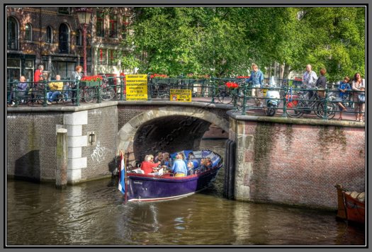 open-boat-canal-tour.jpg Amsterdam Canal Bridge Scene