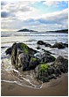 Rocks and Burgh Island - rocks-and-burgh-island.jpg click to see this fine art photo at larger size