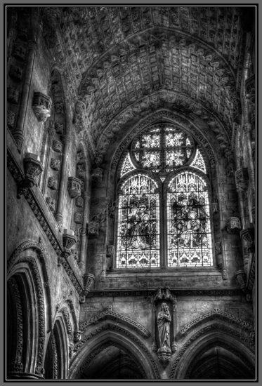 chapel-stained-glass-window-bw.jpg Above the Chapel Alter
