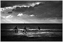 Last Surf Of The Day - going-for-last-surf-bw.jpg click to see this fine art photo at larger size