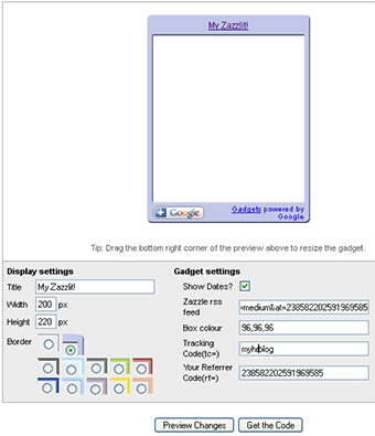 Blogger template layout - preparing to add the gadget